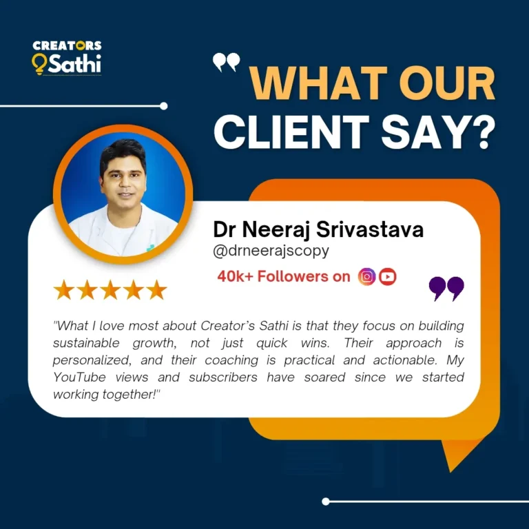 What Our Client Say_ Dr Neeraj Srivastava