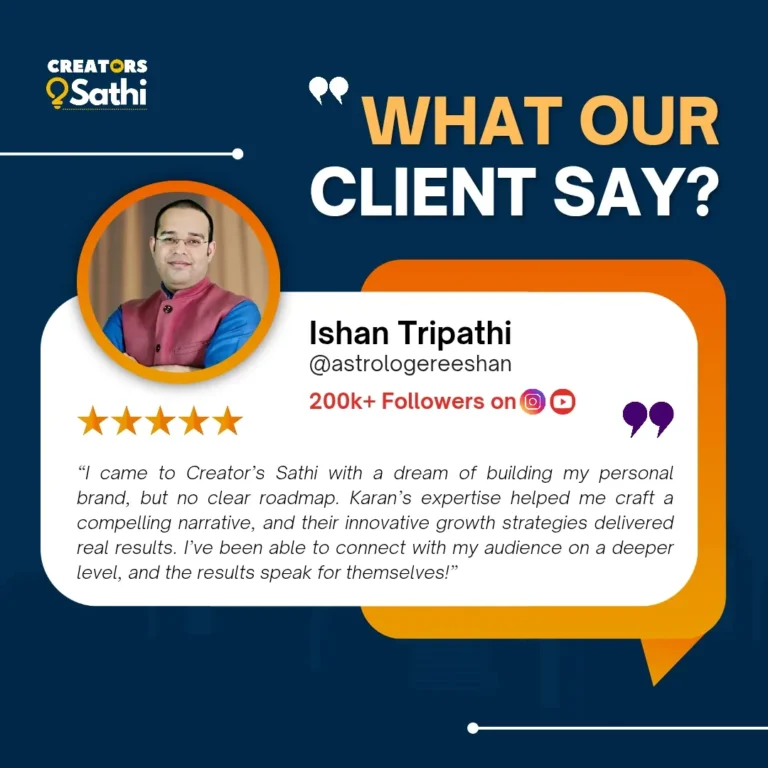 What Our Client Say_Ishan Tripathi